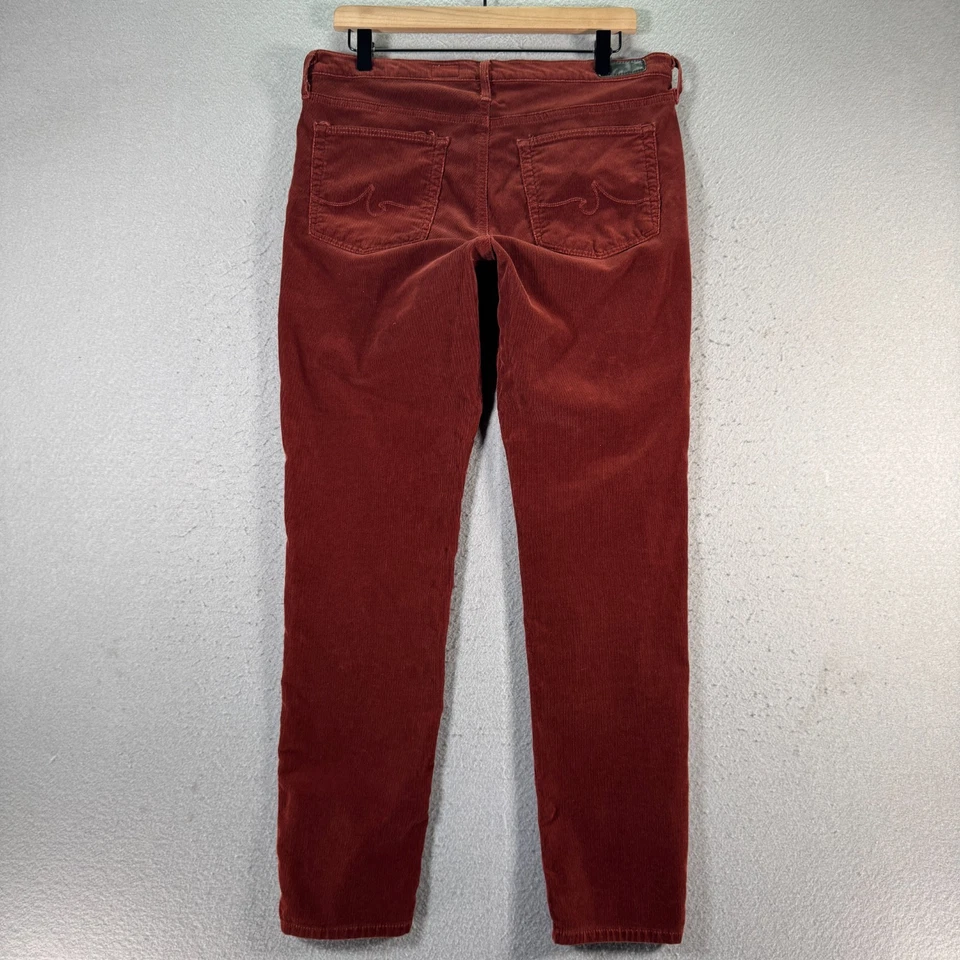 Adriano Goldschmied The Prima Cigarette Leg Corduroy Jeans Women 31R Red Comfort - Image 2 of 4