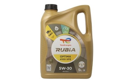 For TOTAL ENERGIES RUBIA 4100 XFE 5W30 5L Engine Oil 5W30 5L RUBIA OPTIMA Synthe