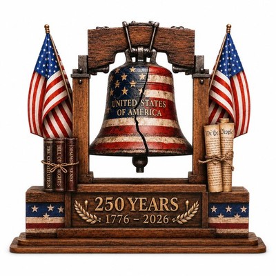 250th Anniversary USA Wooden Plaque Decorations Gift Wooden Anniversary Plaque