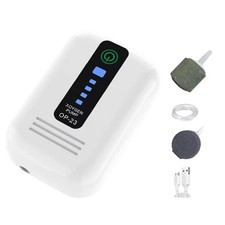 Aquarium Air Pump Fish Tank Quiet Adjustable Hydroponic Oxygen Compressor Top