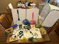 Backyard Safari Bug/ Butterfly Collecting Tools Lot of 30 Items Used