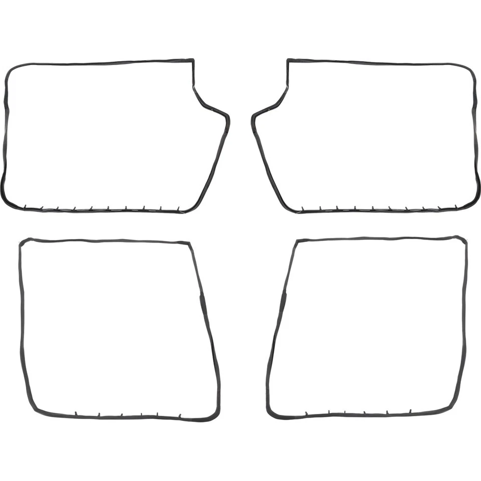 1962-64 Ford Fairlane; Vedações de tira meteorológica de moldura de porta; Sedan/Station Wagon 4 portas - Imagem 2 de 3