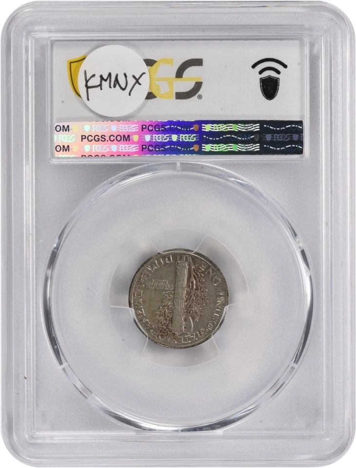1942/1 Mercury Silver Dime VF20 PCGS - Image 2 of 2