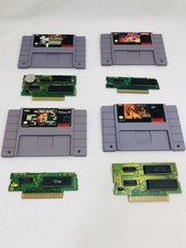 Super Nintendo SNES Game Lot Of 4 Aladdin, Lion King, Ms Pac-Man, Ken Griffey Jr