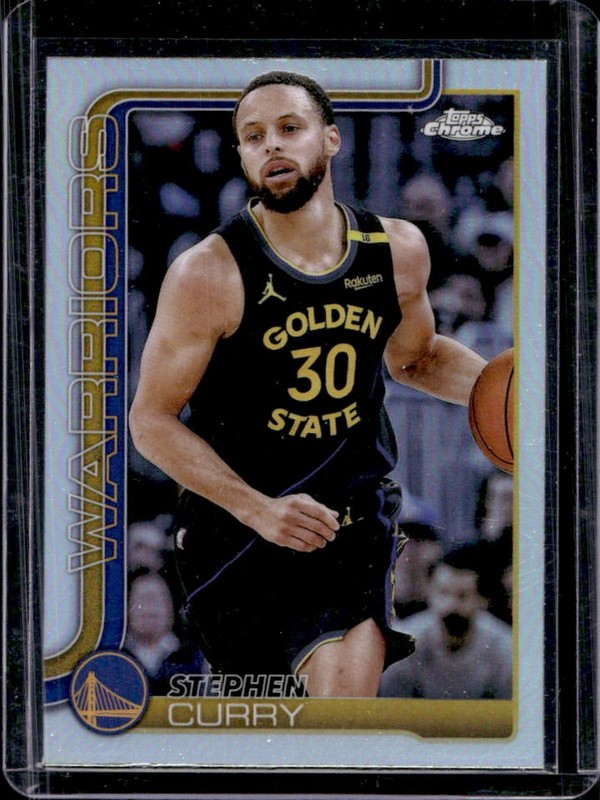 2025-26 Topps Chrome Stephen Curry Refractor #201 Warriors