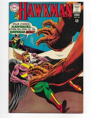 Hawkman 24 1968 DC Comics F 6.0 Hawkgirl
