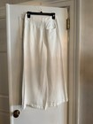 TWP wide leg white pants in coated viscose linen, size 0 — photo 2