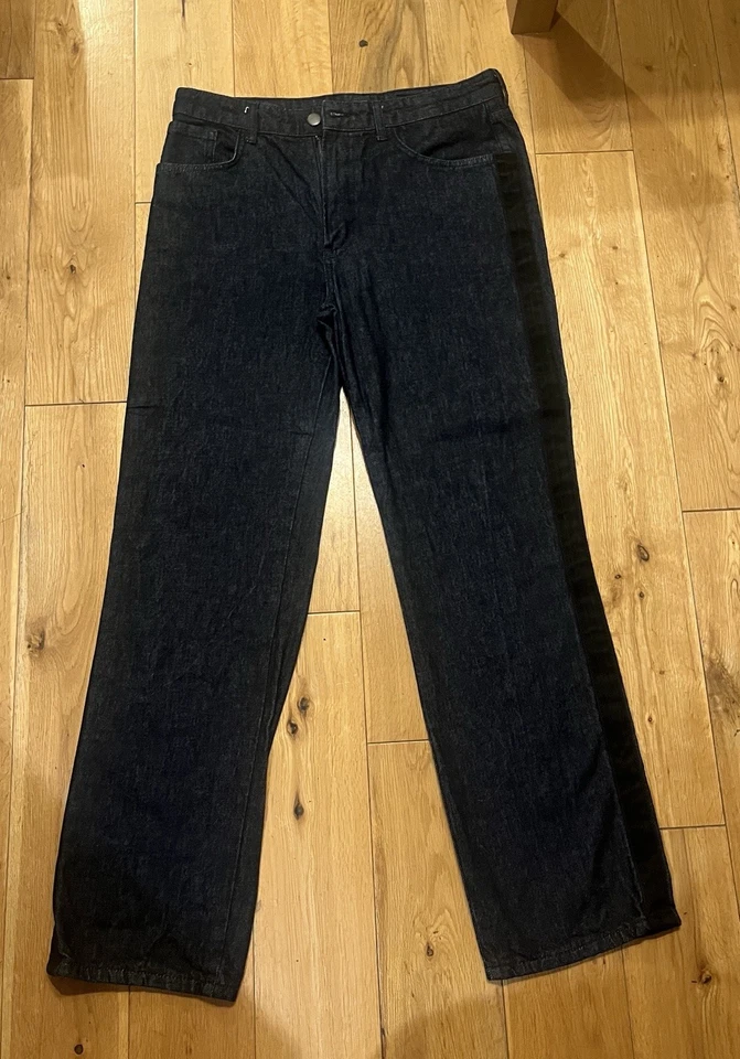 Zara Jeans Ladies Size 40 (Uk12) Dark Wash Jeans Straight Leg Ankle Grazers VGC - Image 3 of 4