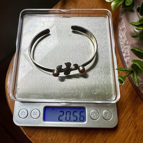 925 Sterling Silver Cactus Cuff Bracelet Red Coral Southwest Jewelry - Picture 7 of 9