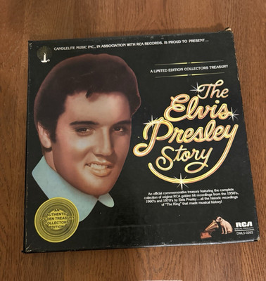 Vintage The Elvis Presley Story 5 LP Vinyl Box Set RCA Candlelite DML5-0263