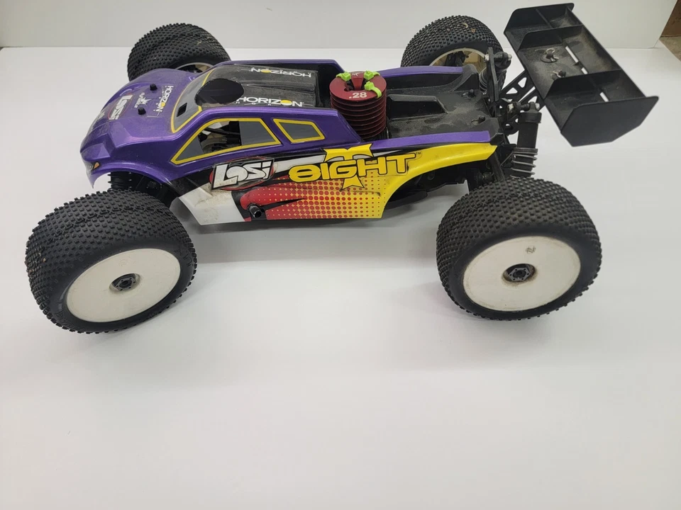 Losi Eight-T 1/8 Scale Nitro Truggy Roller/Rolling Chassis (Rtr Edition) #15102 - Image 2 of 4