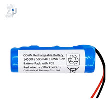 3.2V 500mAh 1.6Wh Battery for E3 14500Fe Solar-powered tire pressure gauge 1 PCS