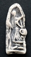 PHRA SIVALI antico AMULETO THAI BUDDHA ceramica ARGILLA SACRA manufatto terracotta