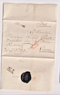 1831 Brief an Baron Penster in Wien v Freiherr Hackelberg aus Schrems