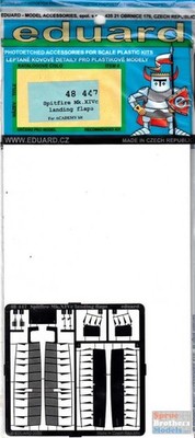 EDU48447 1:48 Eduard PE - Spitfire Mk XIVc Landing Flaps (ACA kit)