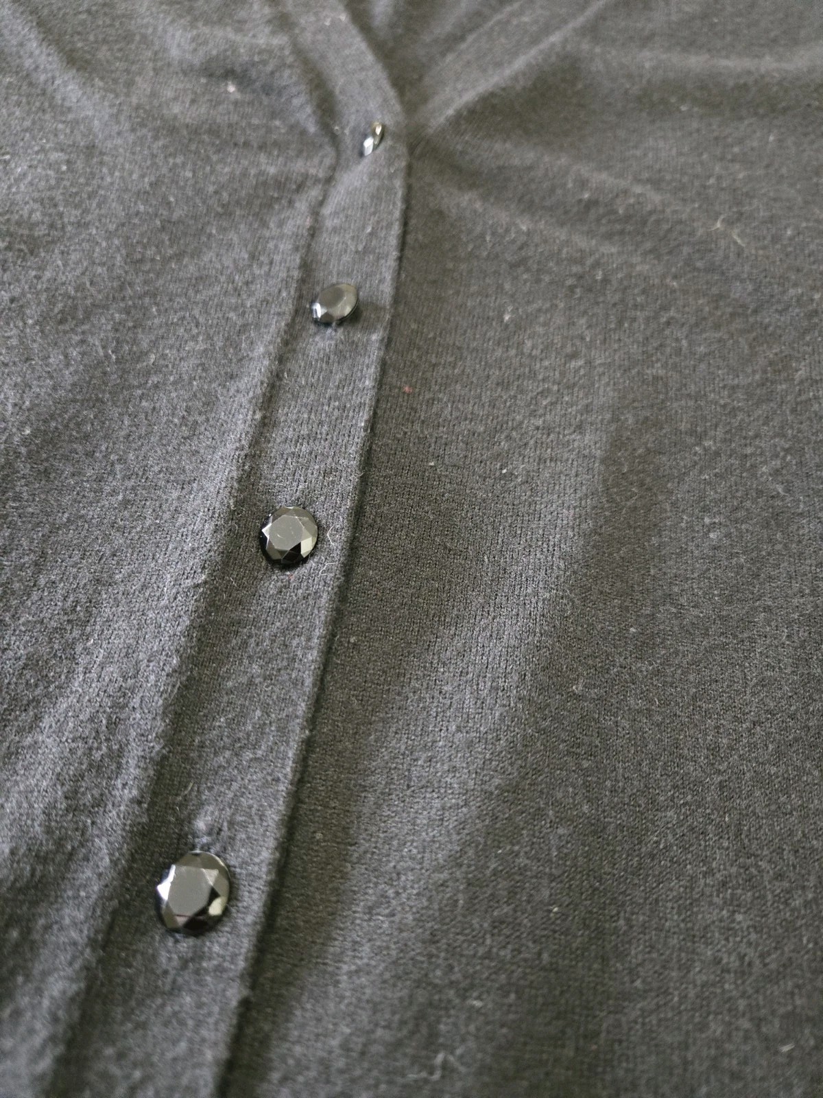 Express Black Long Thin Button Down Knit Cardigan… - image 5