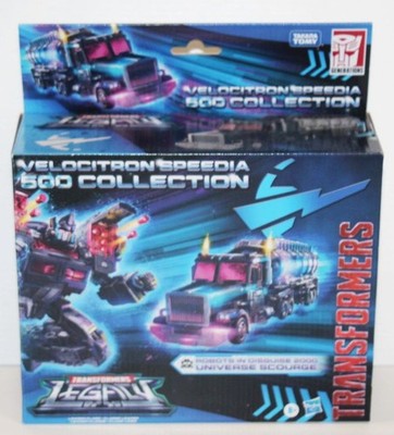 NIB - Transformers Legacy 2022 Velocitron Speedia 500 Robots In Disguise Scourge