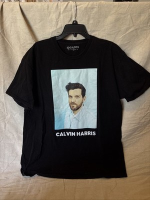 Dillon Francis IDGAFOS Rare Calvin Harris Short Sleeve Shirt Size XL