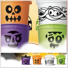 2023 McDonald  s Halloween Happy Meal Pail Classic Boo Buckets Complete Set of 4