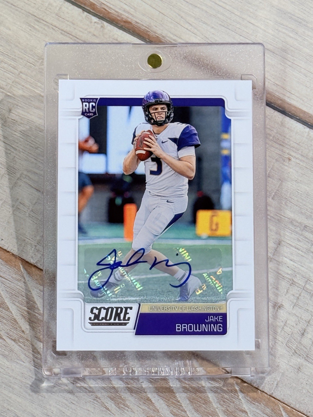 2019 Score Jake Browning Rookie Autograph #416🔥Rare Rookie🔥