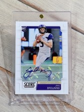 2019 Score Jake Browning Rookie Autograph #416🔥Rare Rookie🔥