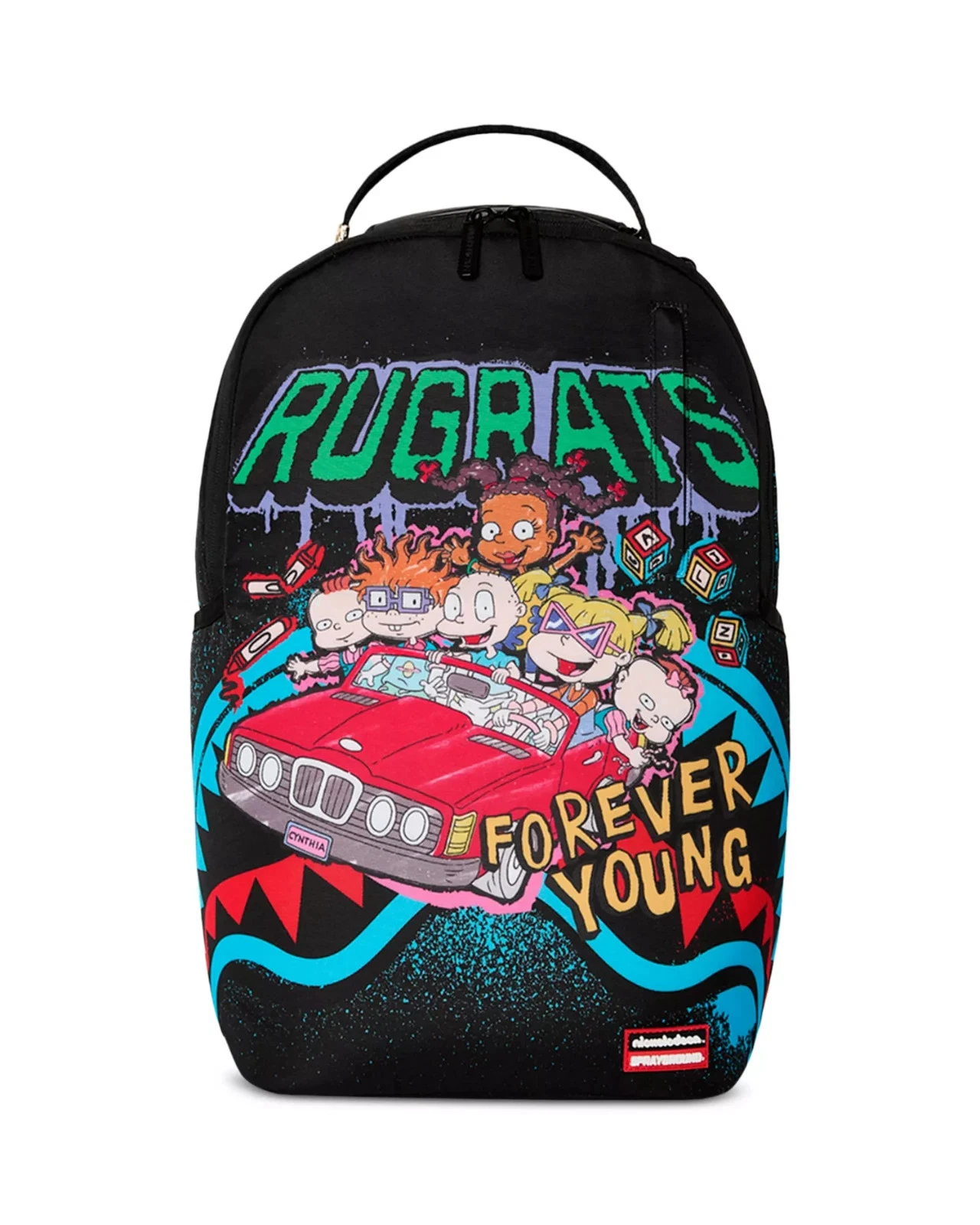 Sprayground x Rugrats Forever Young Backpack🔥New Black Bookbag Large School Bag
