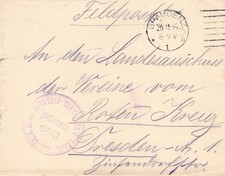 690663) DR Feldpostkarte 1. WK aus Graudenz Westpreu&szlig;en 1916