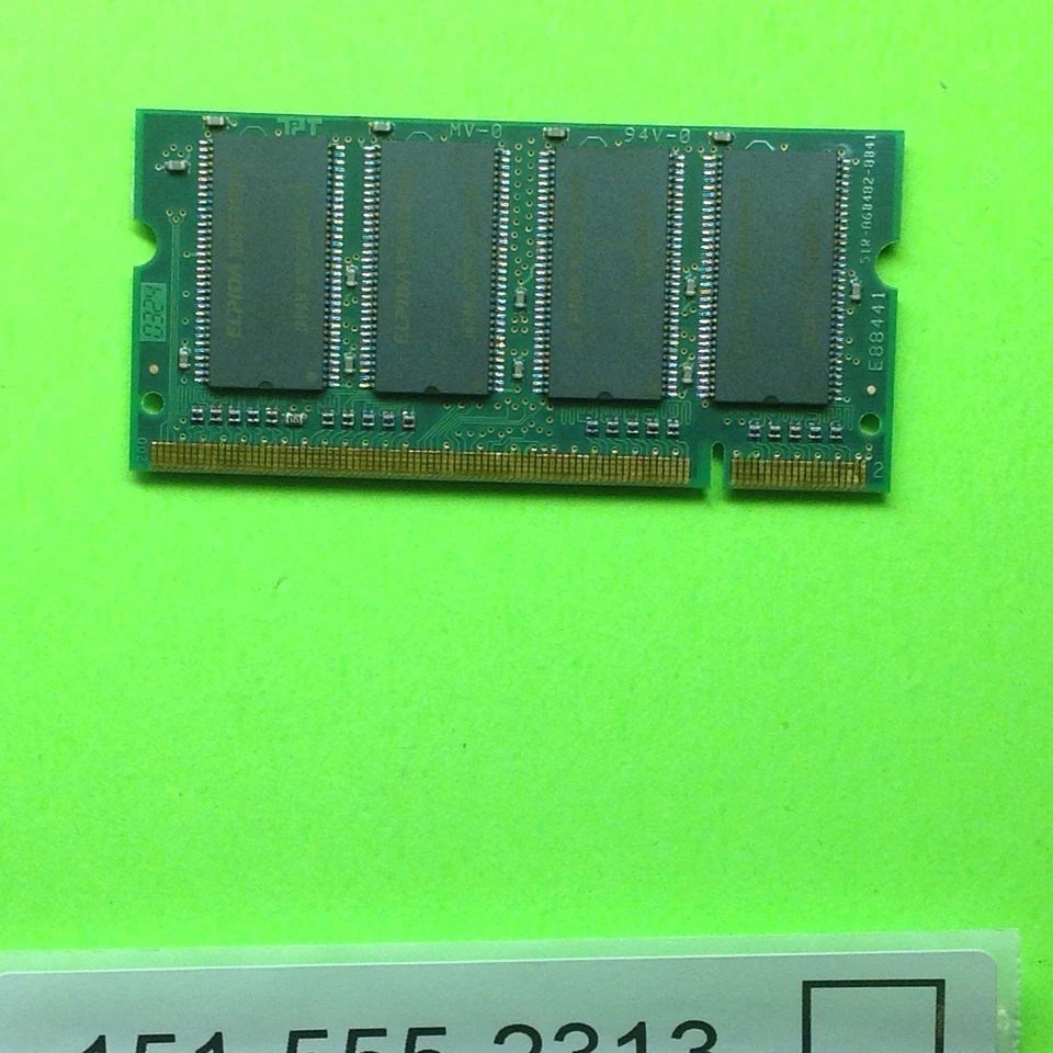 Elpida U30256A6MII652QPAB 256MB DDR-266 (PC-2100) Random Access Memory RAM - Image 2 of 2