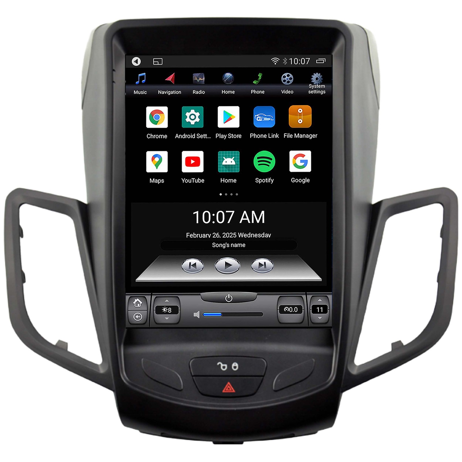 For Ford Fiesta MK7 08-17 9.7"" Touch Android Car Radio GPS Navigation CarPlay