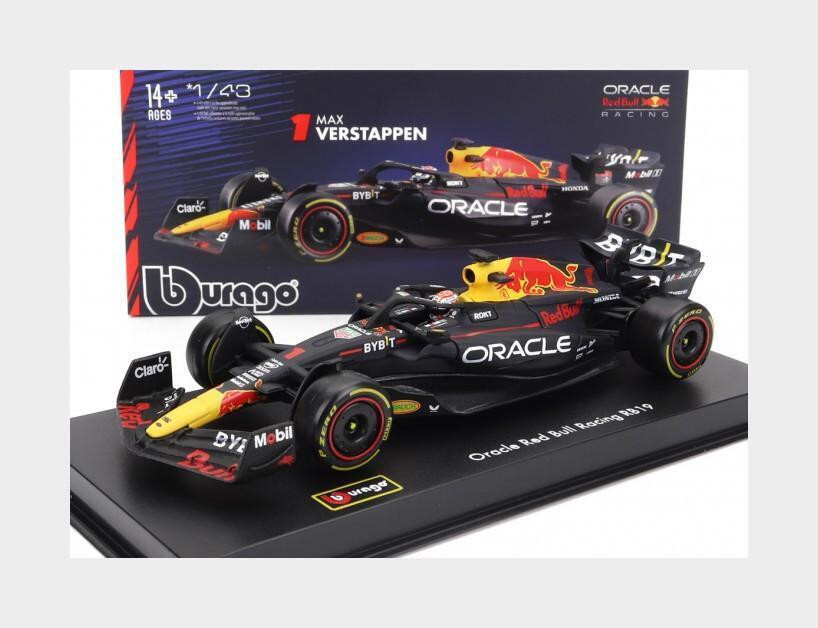 BURAGO 1:43 AUTO F1 RED BULL HONDA RB19 ORACLE '23  #1 VERSTAPPEN  ART  18-38083