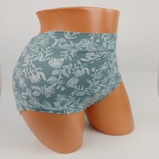 Lane Bryant Cacique Comfort Bliss Full Brief Plus Panty 22/24 Green White Floral