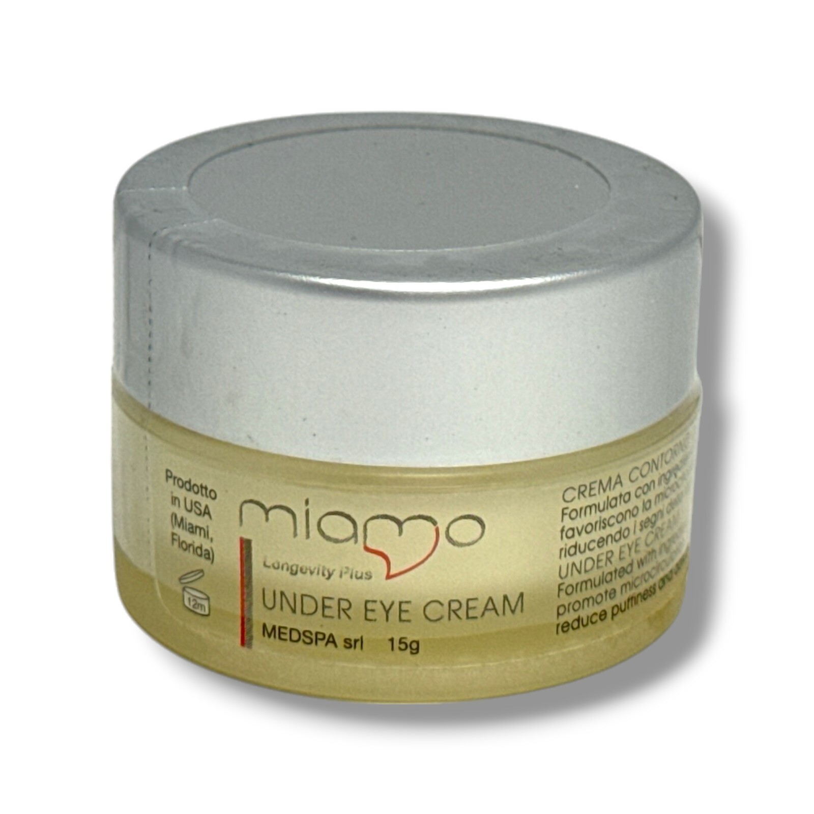 Miamo 15g Under Eye Cream for Dark Circles & Wrinkles New Sealed