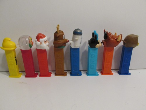 LOT OF 8 PEZ DISPENERS DISPENSER R2D2 MINNIE MOUSE SANTA CLAUS DISNEY PEEPS RARE - Picture 5 of 5