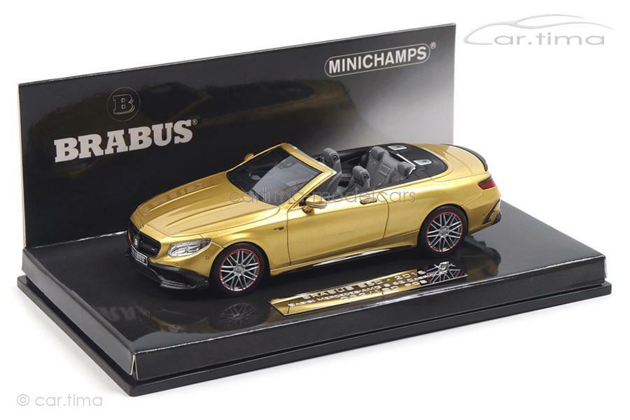 Brabus 850 S-Class Cabriolet 2016 Gold Minichamps 1:43 437034234 