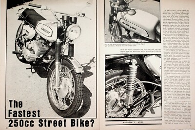 1970 Kawasaki Samurai 250 Street Bike A1-SS - 4-Page Vintage