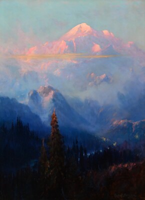 Sydney Laurence : Evening Mist on Mt. McKinley : Archival Art Print