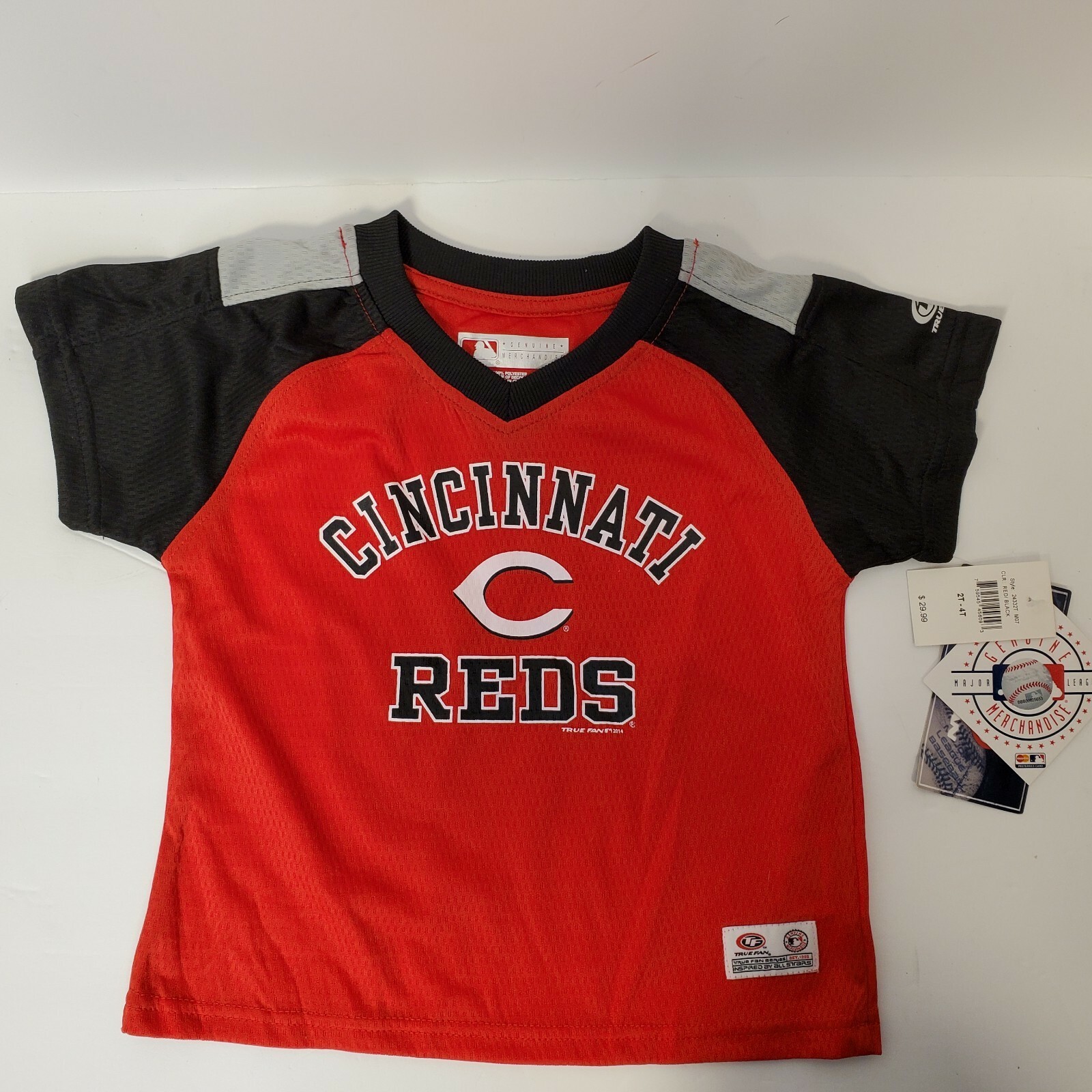 MLB Genuine Merchandise True Fan Series Cincinnati Reds Jersey Youth Size  3T NWT