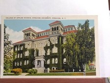 VTG Postcard college of applied science Syracuse University Syracuse New York