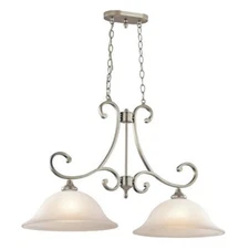 Kichler Monroe Linear Chandelier / Island Light - 35" Wide 43160 Brushed Nickel