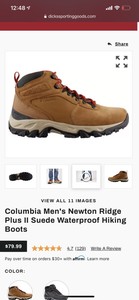 columbia men's newton ridge plus ii suede