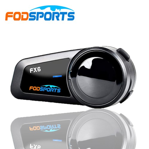 FX6 Moto Bluetooth Casco Interfono Cuffia Senza Fili Citofono 1000M  Intercom MP3 | eBay
