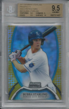 2011 Bowman Sterling Bubba Starling GOLD REFRACTOR BGS 9.5 [48/50]