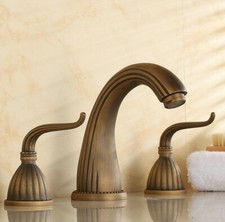 Roman Wash Basin Faucet Antique Brass Bathroom Kitchen Sink Tub Water Tap Dan027