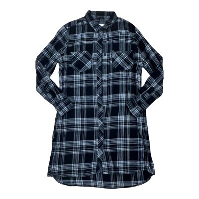 beach lunch lounge flannel dress Beach Lunch Lounge Plaid Dress Womens Medium