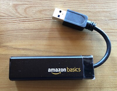 Amazon Basics USB 3.0 Gigabit Ethernet Adapter - Nicht Benutzt, TOP Zustand