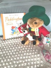 16" PADDINGTON Bear Darkest Peru  Raindeer  Paddington at the Beach HB Book