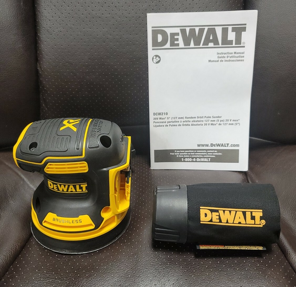 DEWALT 20V MAX XR Brushless 5 In. Random Orbit Cordless Sander