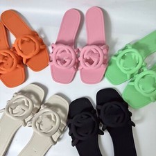 Mujeres Damas FORMA VERANO CORREA DESLIZABLES ZAPATOS TALLA SANDALIAS SIN CORDONES MODA**