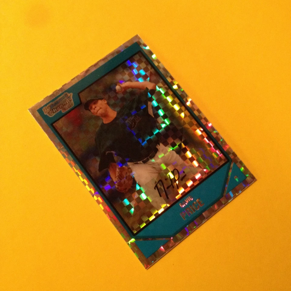 David Price 2007 Bowman Draft Chrome Rookie X-Fractor /299! NM-MINT!!! FREE SHIP - Image 2 of 3