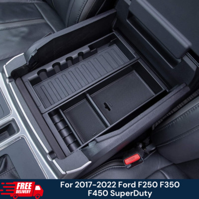 Center Console Organizer For 2017-22 Ford F250 F350 F450 SuperDuty Armrest Tray